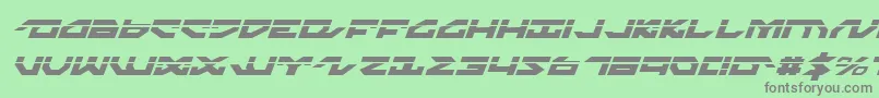 Nightrunnerlai Font – Gray Fonts on Green Background