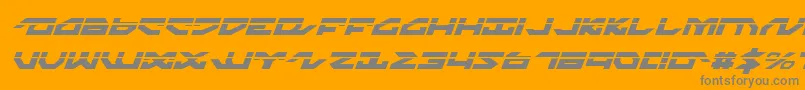 Шрифт Nightrunnerlai – серые шрифты на оранжевом фоне
