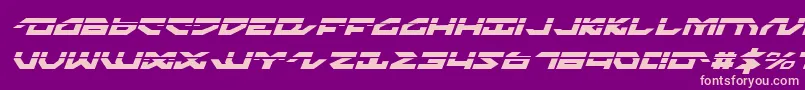 Police Nightrunnerlai – polices roses sur fond violet