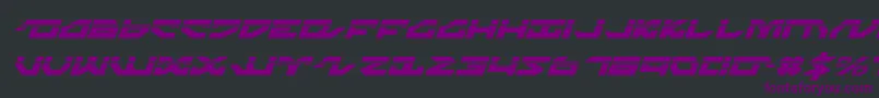 Nightrunnerlai Font – Purple Fonts on Black Background