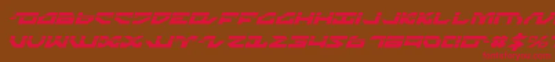 Nightrunnerlai Font – Red Fonts on Brown Background