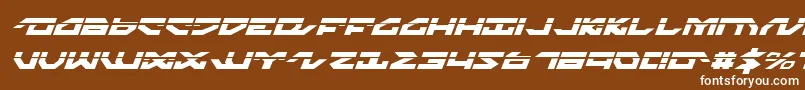Nightrunnerlai Font – White Fonts on Brown Background