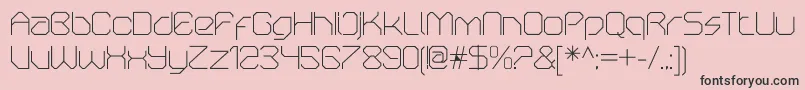 OricneoThin Font – Black Fonts on Pink Background