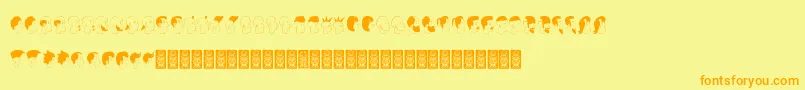 More about Profilsdcoxy Font Profilsdcoxy Font – Orange Fonts on Yellow Background