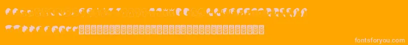 Weitere Informationen zur Profilsdcoxy-Schriftart Profilsdcoxy-Schriftart – Rosa Schriften auf orangefarbenem Hintergrund