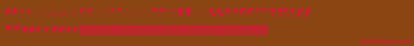 Profilsdcoxy Font – Red Fonts on Brown Background