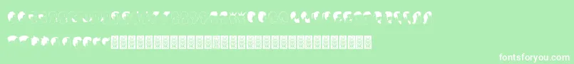 fuente Profilsdcoxy – Fuentes Blancas Sobre Fondo Verde