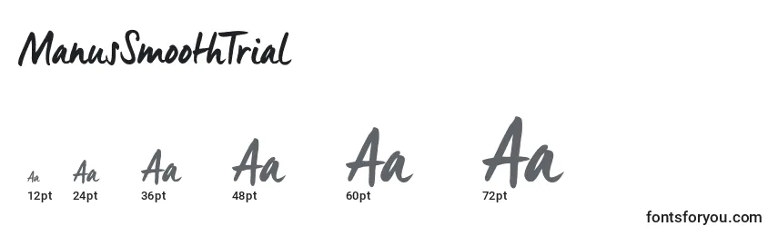 ManusSmoothTrial (72831) Font Sizes