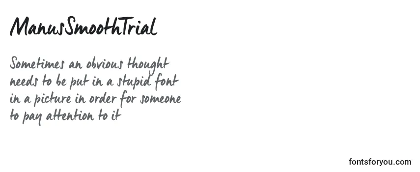 Review of the ManusSmoothTrial (72831) Font
