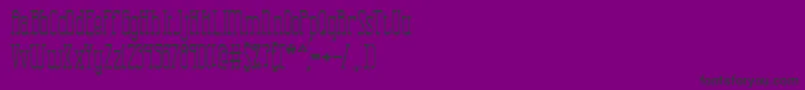 CombustionTallBrk Font – Black Fonts on Purple Background