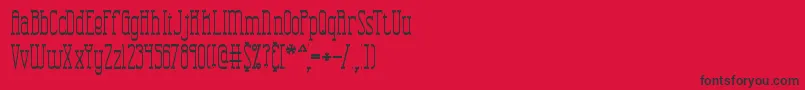 CombustionTallBrk Font – Black Fonts on Red Background