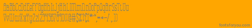 CombustionTallBrk Font – Gray Fonts on Orange Background