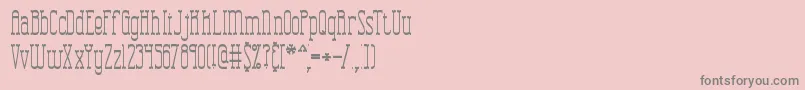 CombustionTallBrk Font – Gray Fonts on Pink Background