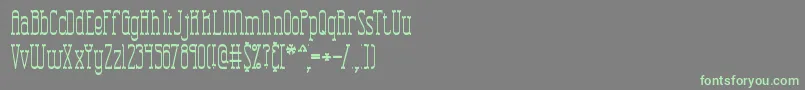 CombustionTallBrkフォントについての詳細 フォントCombustionTallBrk – 灰色の背景に緑のフォント