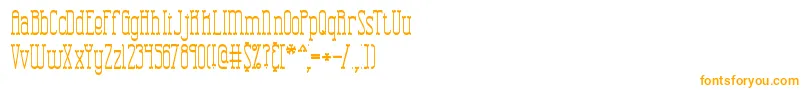 CombustionTallBrk Font – Orange Fonts on White Background