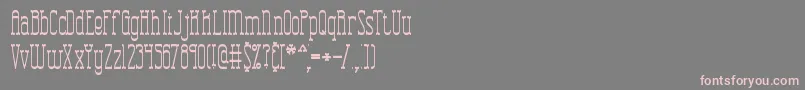 CombustionTallBrk Font – Pink Fonts on Gray Background