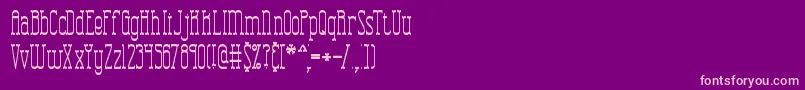 CombustionTallBrk Font – Pink Fonts on Purple Background