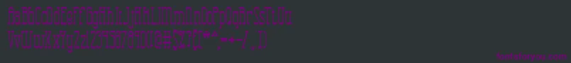 CombustionTallBrk Font – Purple Fonts on Black Background