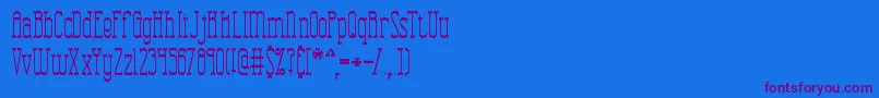 CombustionTallBrk Font – Purple Fonts on Blue Background