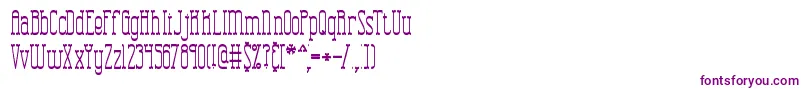 CombustionTallBrk Font – Purple Fonts on White Background