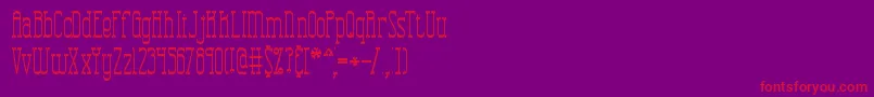 CombustionTallBrk Font – Red Fonts on Purple Background