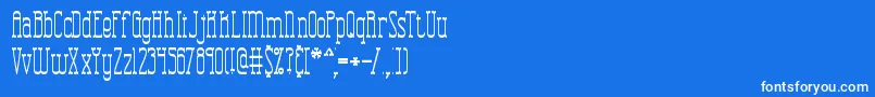CombustionTallBrk Font – White Fonts on Blue Background