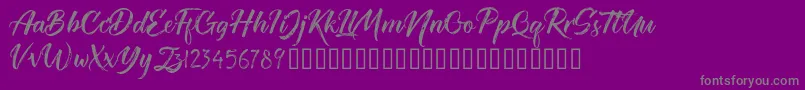 TheRedlightFree Font – Gray Fonts on Purple Background