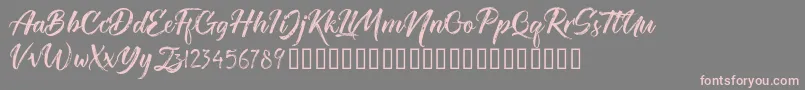 TheRedlightFree Font – Pink Fonts on Gray Background
