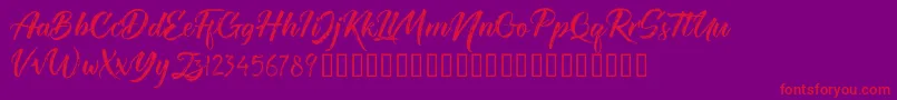 More about TheRedlightFree Font TheRedlightFree Font – Red Fonts on Purple Background