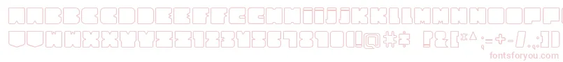 CubesityRoundedOutlineV2 Font – Pink Fonts