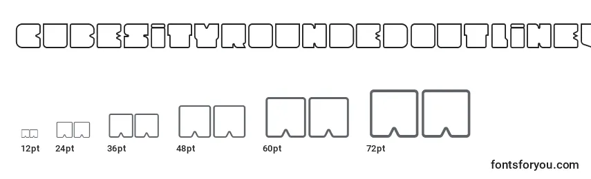 CubesityRoundedOutlineV2 Font Sizes
