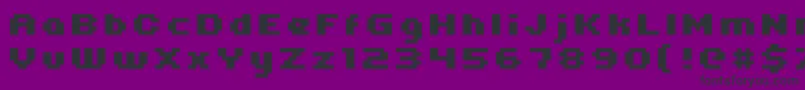 Uni0564 Font – Black Fonts on Purple Background
