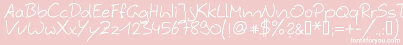 Hybi4 ffy Font – White Fonts on Pink Background