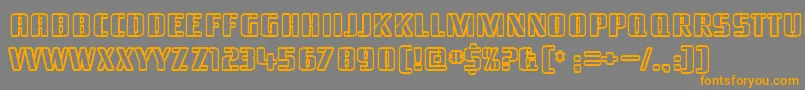 Braesid2-Schriftart – Orangefarbene Schriften auf grauem Hintergrund