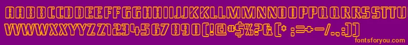 Braesid2 Font – Orange Fonts on Purple Background