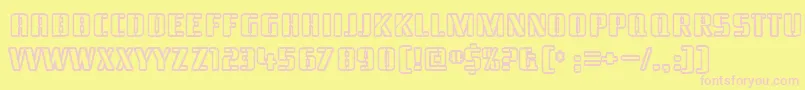 Braesid2 Font – Pink Fonts on Yellow Background