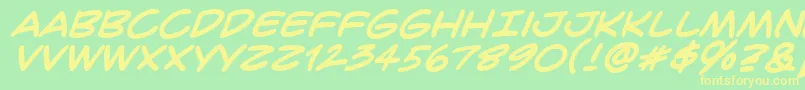 More about CrimefighterBbBold Font CrimefighterBbBold Font – Yellow Fonts on Green Background