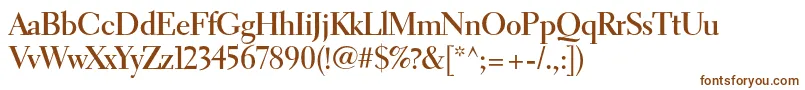 ElectraltstdBolddisplay Font – Brown Fonts on White Background