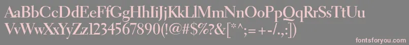 ElectraltstdBolddisplay Font – Pink Fonts on Gray Background