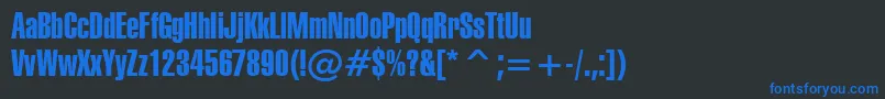 Ft47フォントについての詳細 フォントFt47 – 黒い背景に青い文字