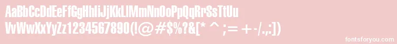 Ft47 Font – White Fonts on Pink Background