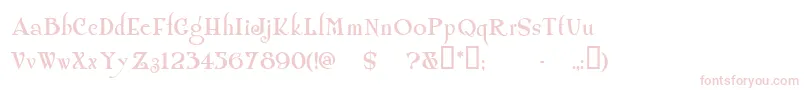 Shanln Font – Pink Fonts on White Background