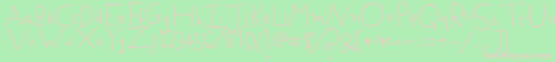 TicketsToEltonJohn Font – Pink Fonts on Green Background