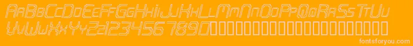 Openmi Font – Pink Fonts on Orange Background