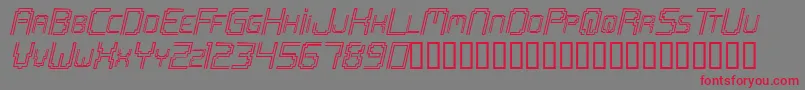 Openmi Font – Red Fonts on Gray Background