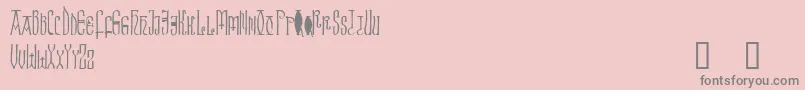 Brigida-Schriftart – Graue Schriften auf rosa Hintergrund