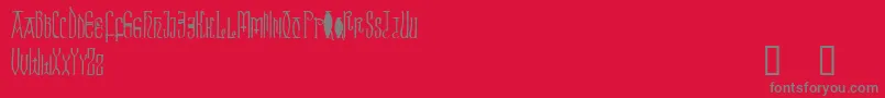 Brigida-Schriftart – Graue Schriften auf rotem Hintergrund