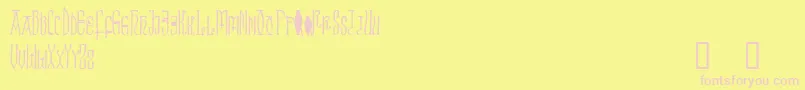Brigida Font – Pink Fonts on Yellow Background