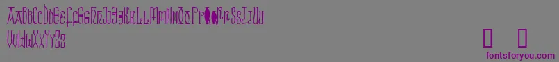 Brigida Font – Purple Fonts on Gray Background