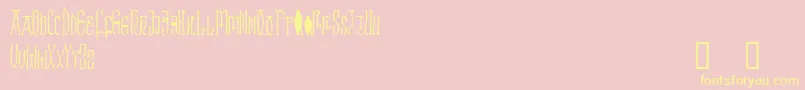 Brigida Font – Yellow Fonts on Pink Background